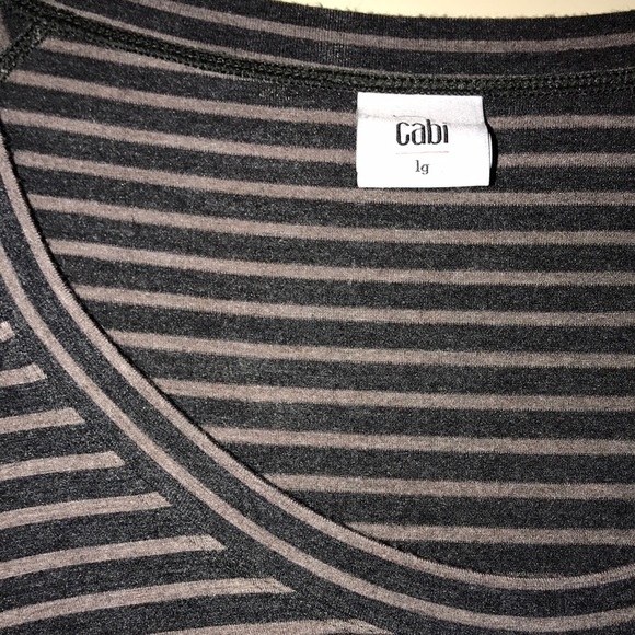 CAbi grey and tan long sleeve - Picture 2 of 2
